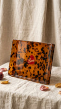 uxury Tortoiseshell Acrylic Accent Tray with