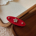 Metallic Flower Acrylic Snap Hair Clips – Premium Wholesale Collection