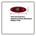 Metallic Flower Acrylic Snap Hair Clips – Premium Wholesale Collection