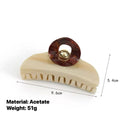 Geometric Tortoiseshell Lamp; Acrylic Arch Claw Clip – Wholesale Collection