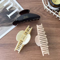 French-Style Lettered Acrylic Arch Claw Clips – Wholesale Collection