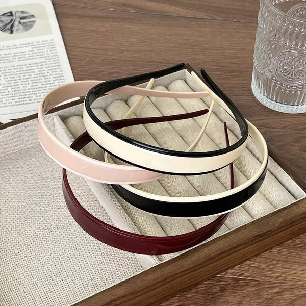 Two-Tone Slim Resin Headbands – Wholesale Collection