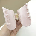 Rhinestone-Bordered Heart Acrylic Claw Clips – Wholesale Collection